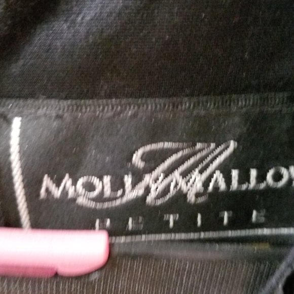 Vintage 90's dress with belt short sleeve petite challis - Picture 6 of 6